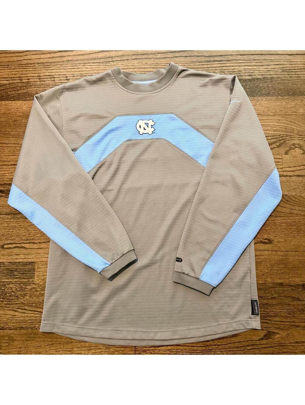 Nike Team North Carolina Tar Heels Men's Grey & Blue Pullover Medium
